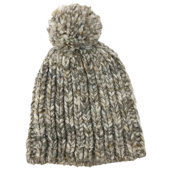 Madewell Accessories - Madewell Chunky Pom-Pom Beanie OS Chunky Knit Wool Blend Marled Orchid NWT